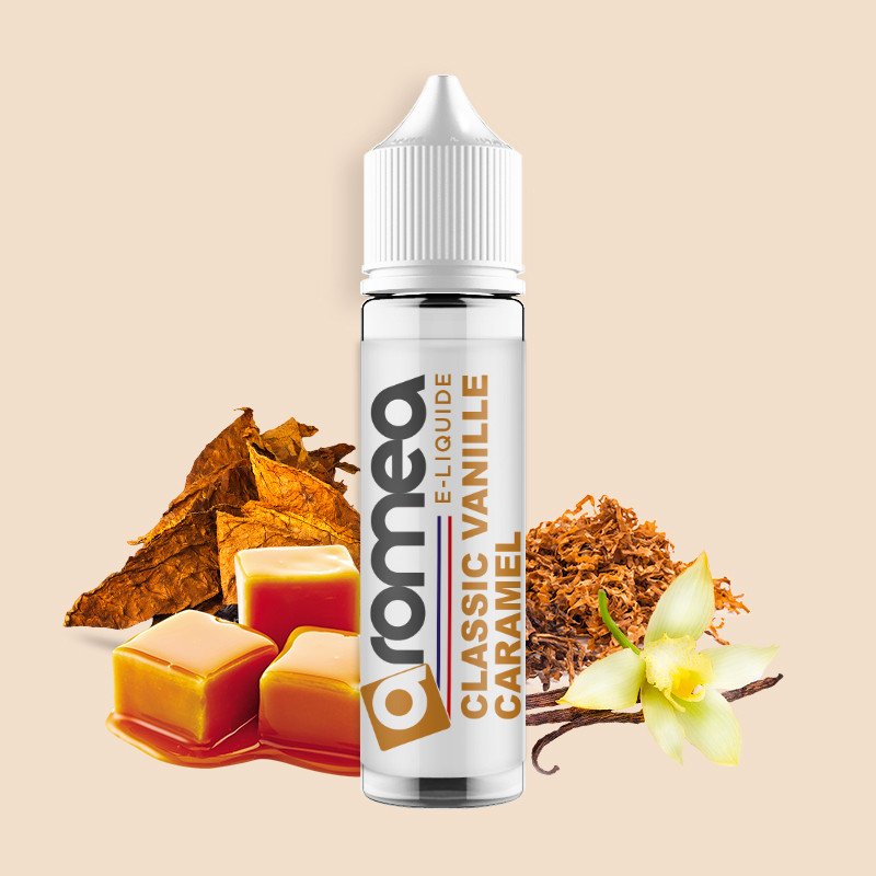 [E1D-40-08] E-liquide Classic Vanille Caramel 50ml - Aromea (0 mg)