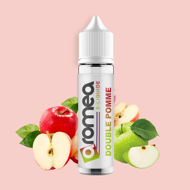[E1D-10-03] E-liquide Double Pomme 50ml - Aromea (0 mg)