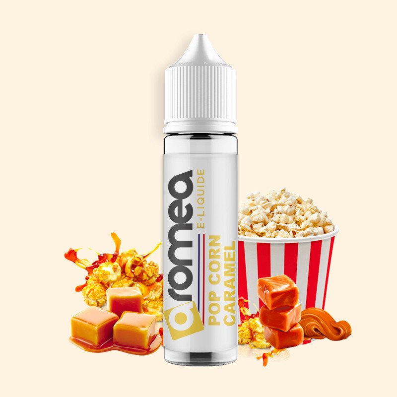 [E1D-20-08] E-liquide Popcorn caramel 50ml - Aromea (0 mg)