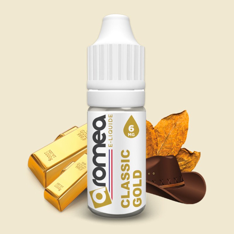 [F1G-10-05] E-liquide Classic Gold 10ml - Aromea (0 mg)