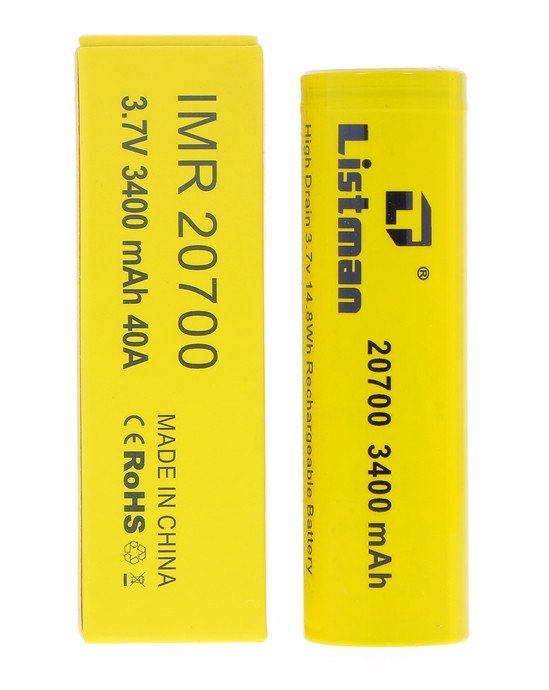 Accu LISTMAN 20700 - 3400mah - 40A