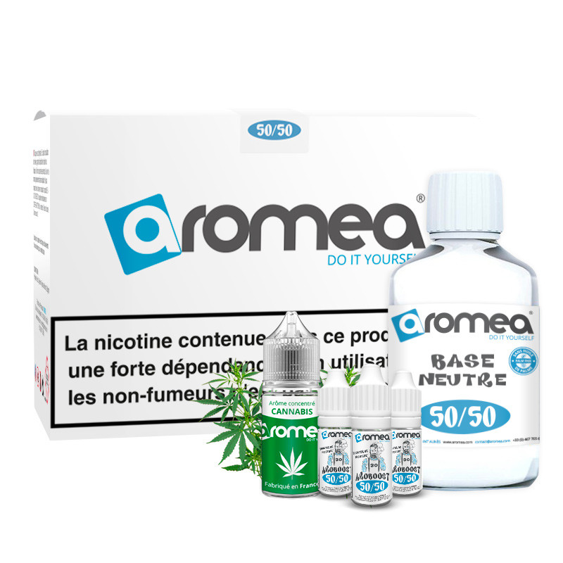 [A1G-10-2 +B2G-30-7] E-liquide DIY Cannabis 230ml - Aromea (0 mg (sans nicotine))