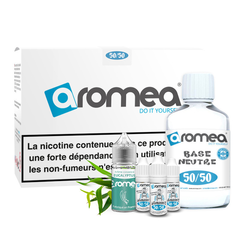 [A1G-10-2 +B2G-90-6] E-liquide DIY Eucalyptus 230ml - Aromea (0 mg (sans nicotine))