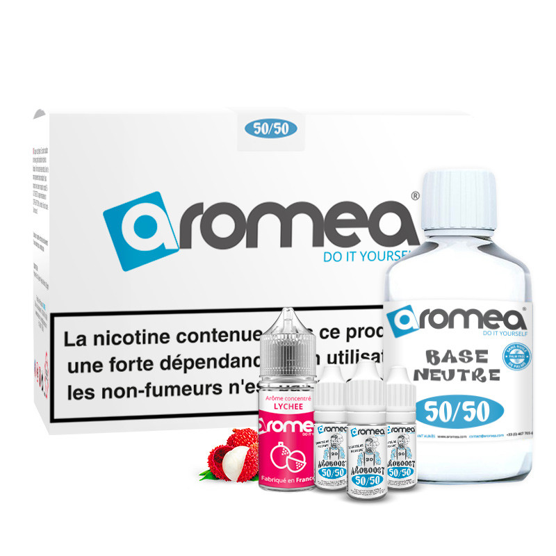[A1G-10-2 +B2G-40-12] E-liquide DIY Lychee 230ml - Aromea (0 mg (sans nicotine))