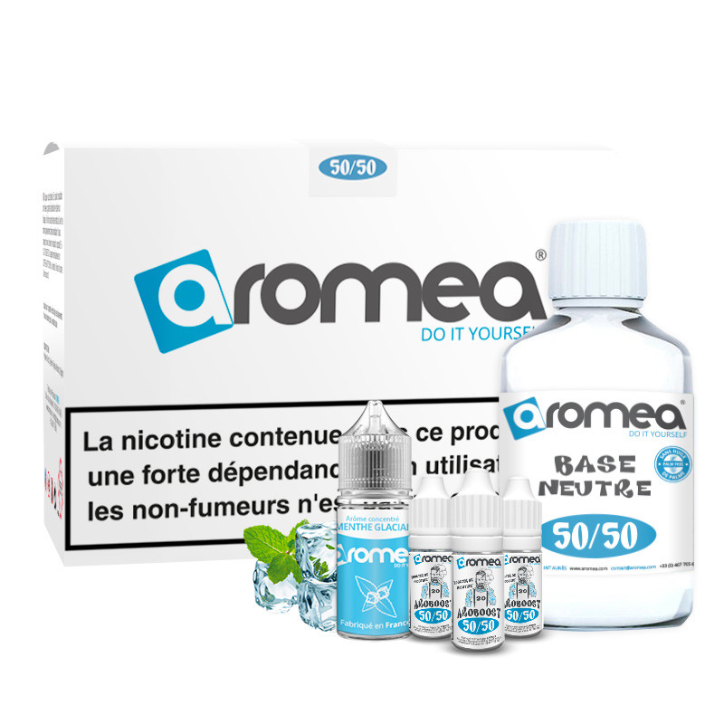 [A1G-10-2 +B2G-50-14] E-liquide DIY Menthe glaciale 230ml - Aromea (0 mg (sans nicotine))