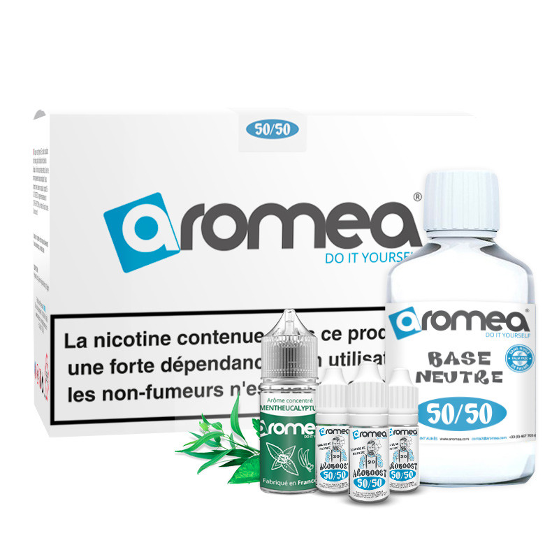 [A1G-10-2 +B2G-60-9] E-liquide DIY Mentheucalyptus 230ml - Aromea (0 mg (sans nicotine))