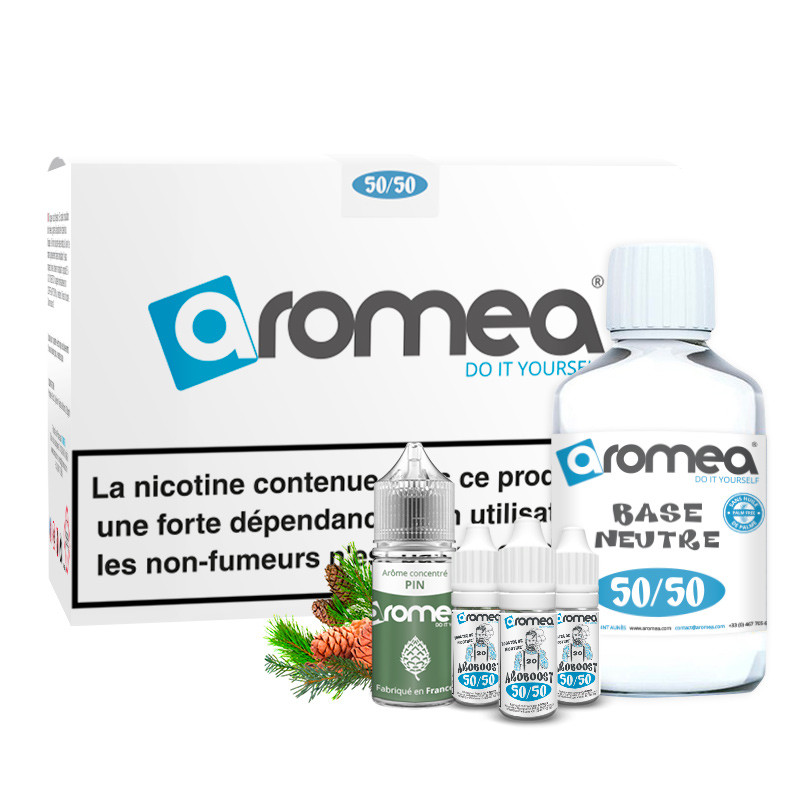 [A1G-10-2 +B2G-90-12] E-liquide DIY Pin 230ml - Aromea (0 mg (sans nicotine))