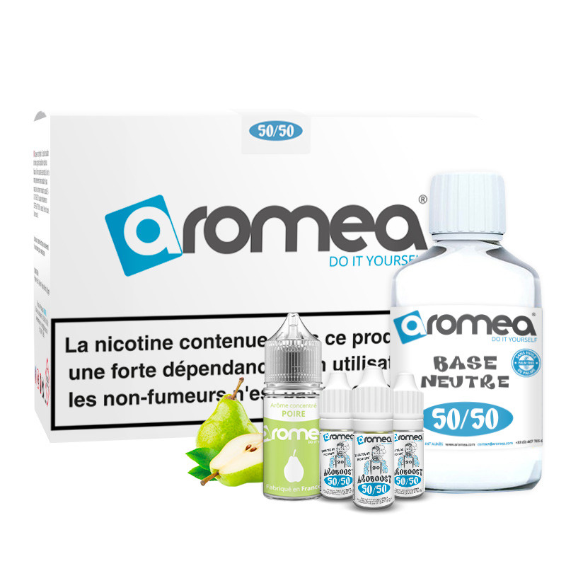[A1G-10-2 +B2G-100-8] E-liquide DIY Poire 230ml - Aromea (0 mg (sans nicotine))