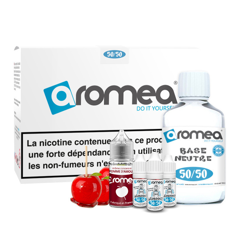 [A1G-10-2 +B2G-100-12] E-liquide DIY Pomme d'amour 230ml - Aromea (0 mg (sans nicotine))