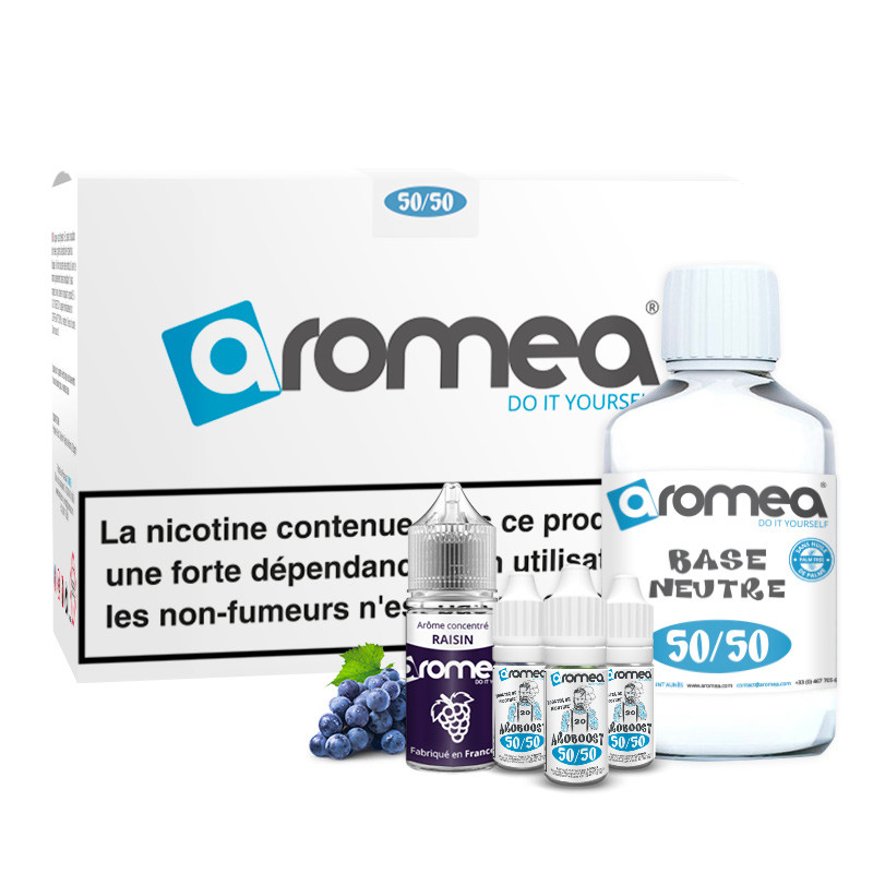 [A1G-10-2 +B2G-100-14] E-liquide DIY Raisin 230ml - Aromea (0 mg (sans nicotine))
