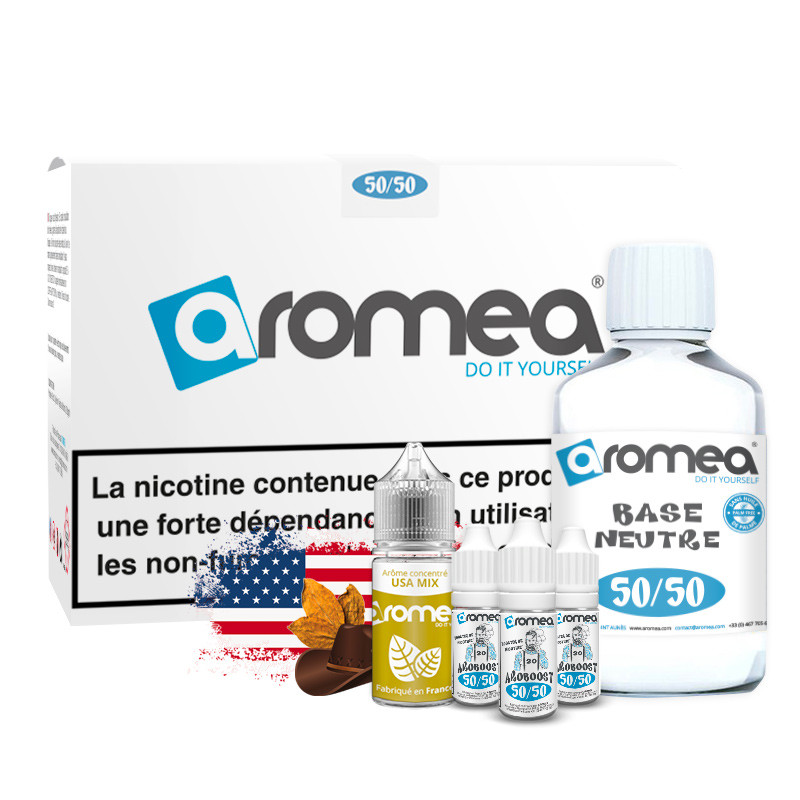 [A1G-10-2 +B2G-30-17] E-liquide DIY USA mix 230ml - Aromea (0 mg (sans nicotine))