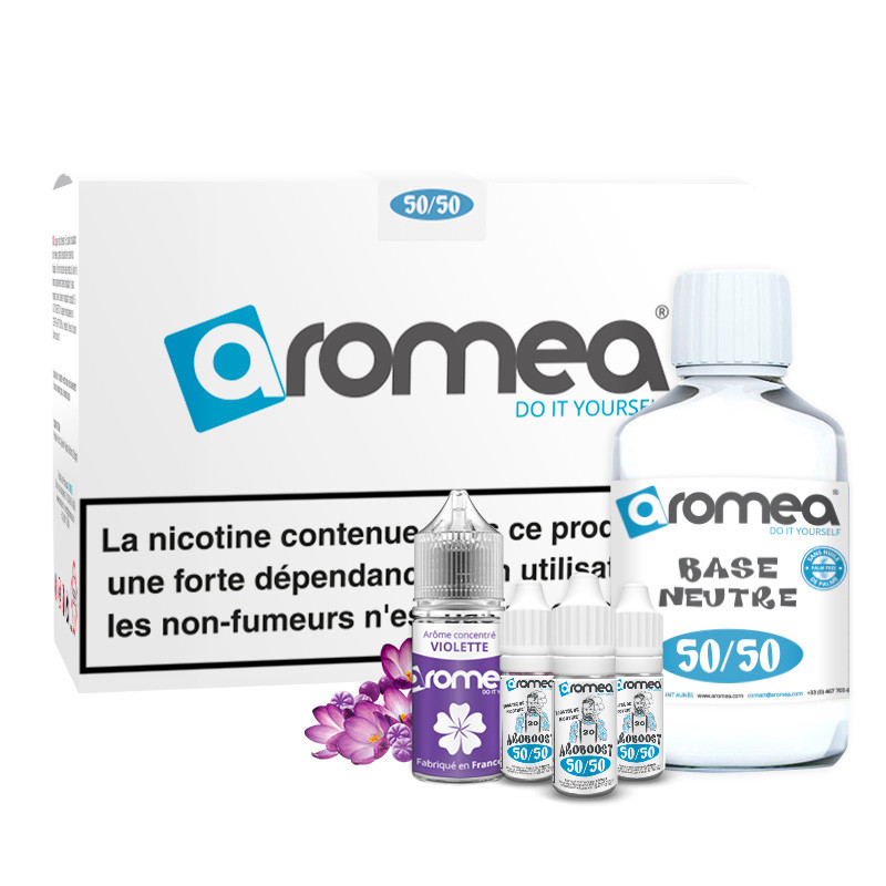 [A1G-10-2 +B2G-30-21] E-liquide DIY Violette 230ml - Aromea (0 mg (sans nicotine))