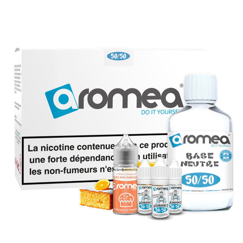 [A1G-10-2 +B2G-30-6] E-liquide DIY Cake aux Agrumes 230ml - Aromea (0 mg (sans nicotine))