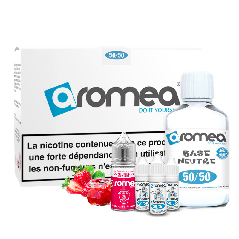 [A1G-10-2 +B2G-70-4] E-liquide DIY Confiture de fraise 230ml - Aromea (0 mg (sans nicotine))