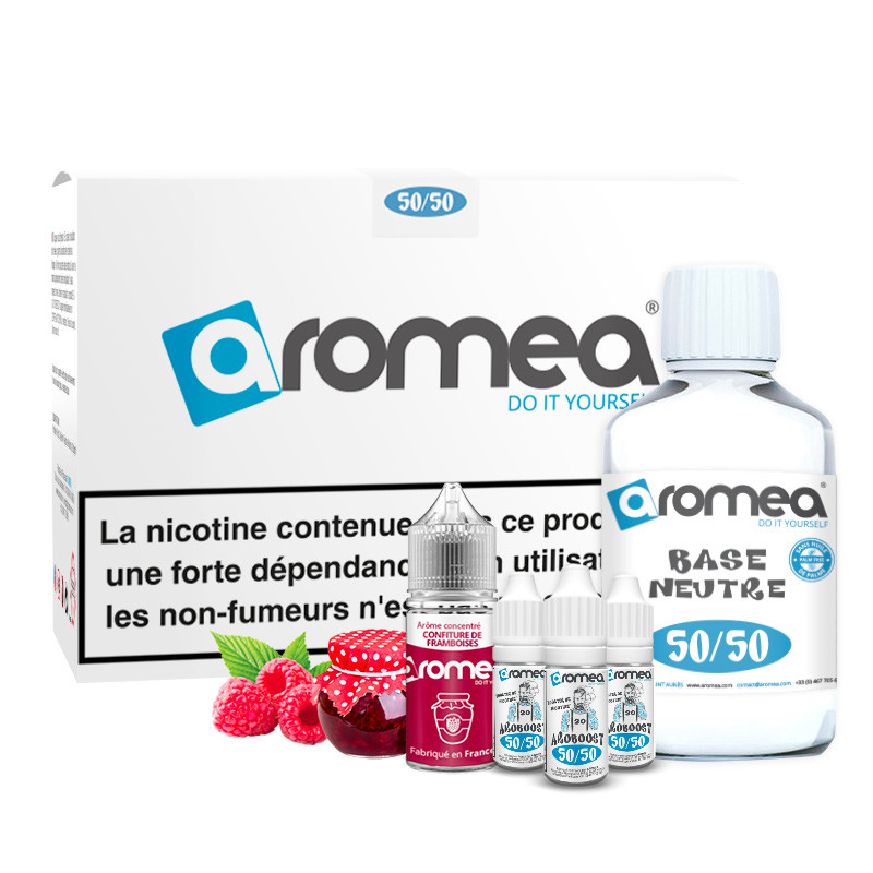 [A1G-10-2 +B2G-70-5] E-liquide DIY Confiture de framboise 230ml - Aromea (0 mg (sans nicotine))