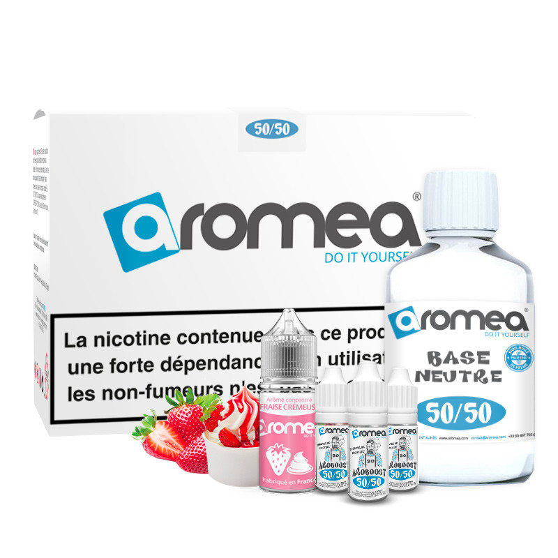 E-liquide DIY Fraise crémeuse 230ml - Aromea