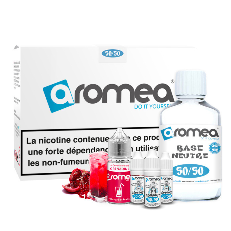 [A1G-10-2 +B2G-20-14] E-liquide DIY Grenadine 230ml - Aromea (0 mg (sans nicotine))