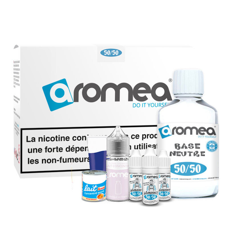 [A1G-10-2 +B2G-40-8] E-liquide DIY Lait concentré 230ml - Aromea (0 mg (sans nicotine))