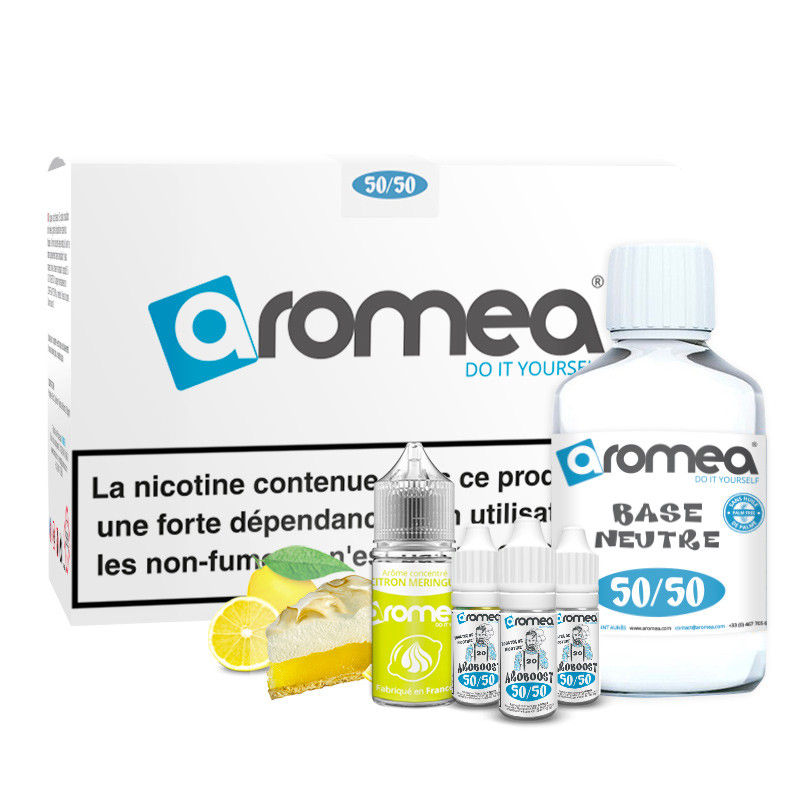 [A1G-10-2 +B2G-20-16] E-liquide DIY Tarte citron meringuée 230ml - Aromea (0 mg (sans nicotine))