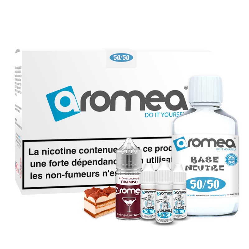 [A1G-10-2 +B2G-30-15] E-liquide DIY Tiramisu 230ml - Aromea (0 mg (sans nicotine))