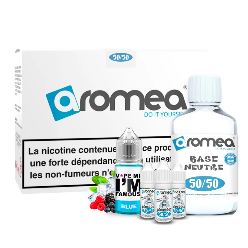 [A1G-10-2 +C1G-20-01] E-liquide DIY Blue - Vape me i'm famous (0 mg (sans nicotine))